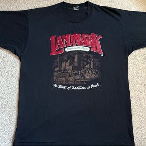 Vintage 90s beer t-shirt XL Landmark Premium single stitch faded Screen Stars